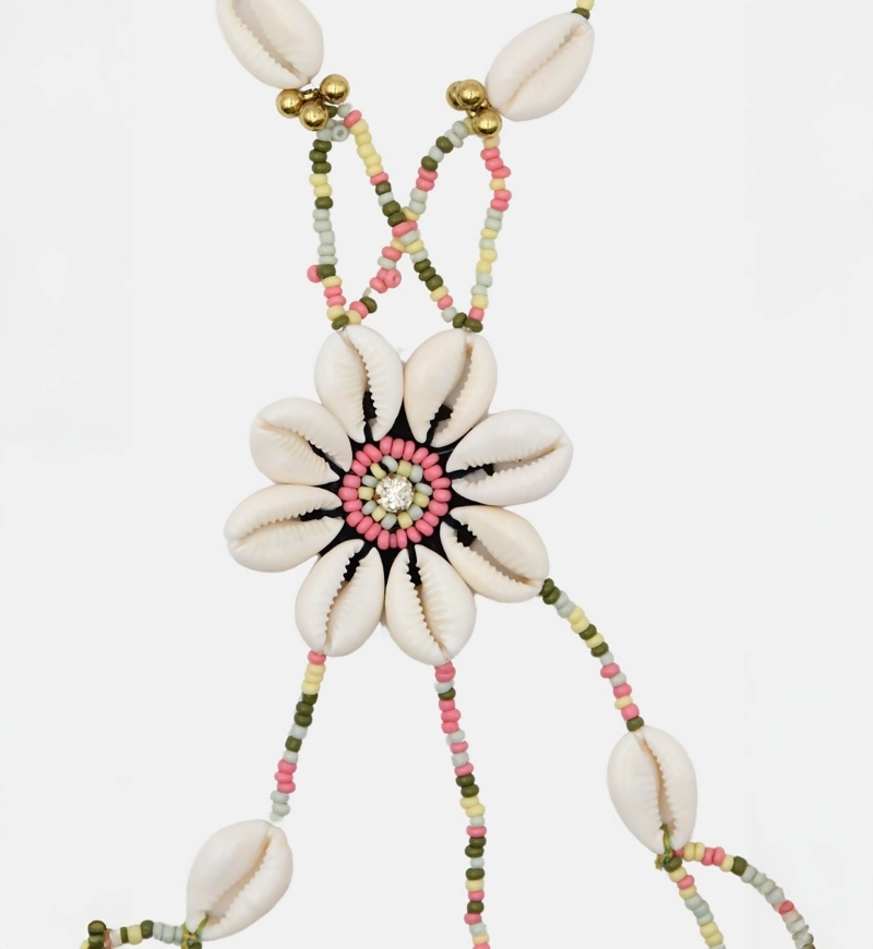 Colar longo boêmio fantasia LENA - Miss June