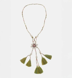 Colar longo boêmio fantasia LENA - Miss June