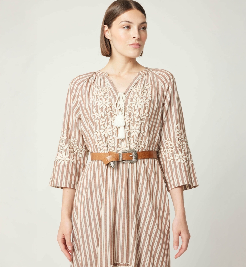 Cinto de Couro Riley Castanho - Miss June Paris - 8