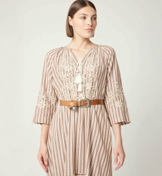 Riley Brown Leather Belt - Miss June Paris - 8