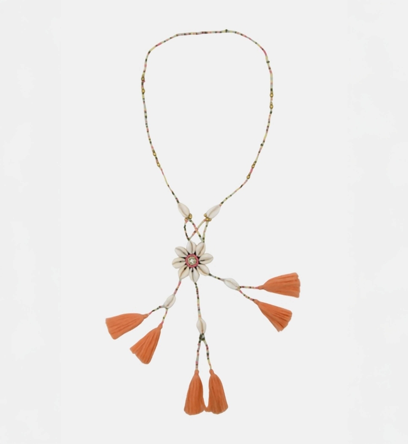 Colar longo boêmio fantasia LENA - Miss June
