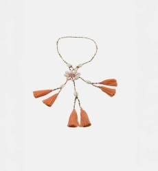 Colar longo boêmio fantasia LENA - Miss June