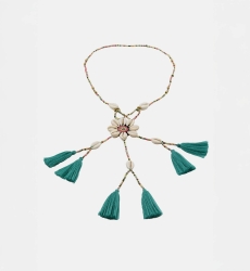 Colar longo boêmio fantasia LENA - Miss June