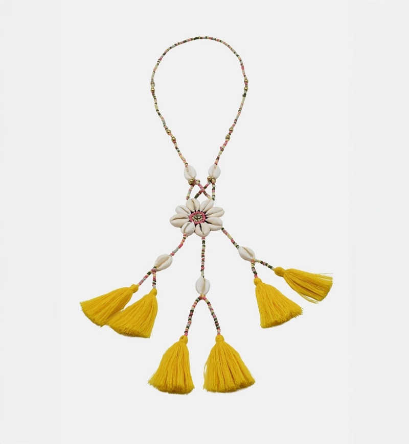 Colar longo boêmio fantasia LENA - Miss June