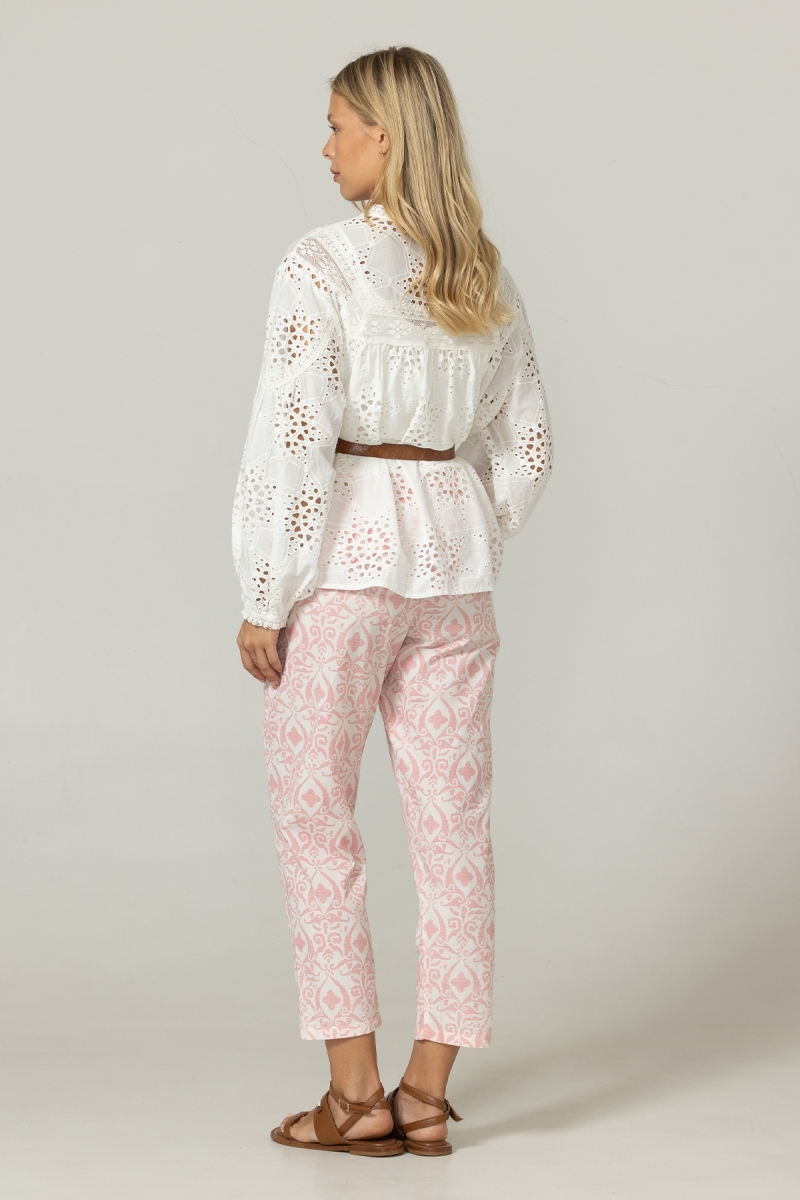 Camisa Hazal - Bordado inglês - 100% algodão - Miss June Paris - 4