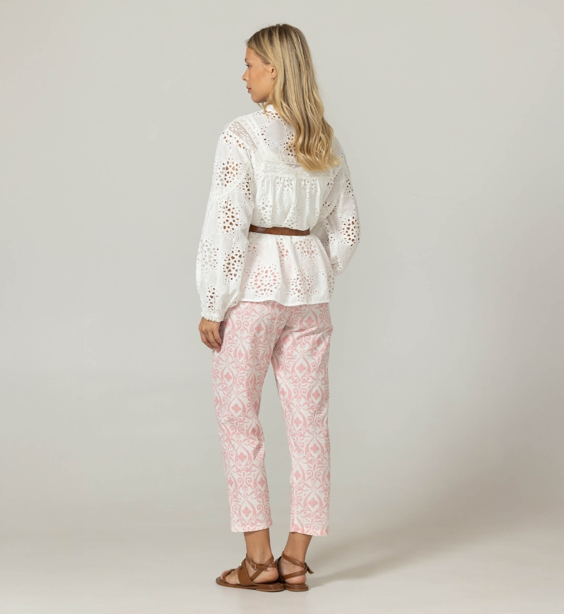 Hazal Shirt - English embroidery - 100% cotton - Miss June Paris - 4