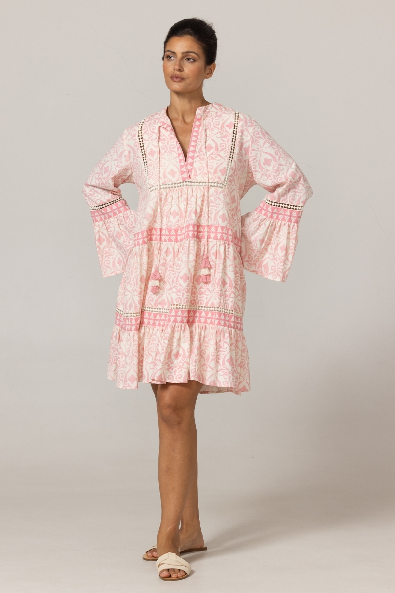 Vestido corto Jaya - 100% algodón - Miss June Paris - 3