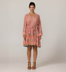 Kaida short dress - Floral patterns - 100% modal - Miss June Paris - 3