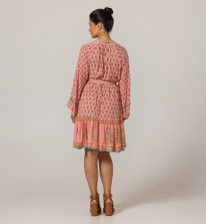 Vestido corto Kaida - Motivos florales - 100% modal - Miss June Paris - 4