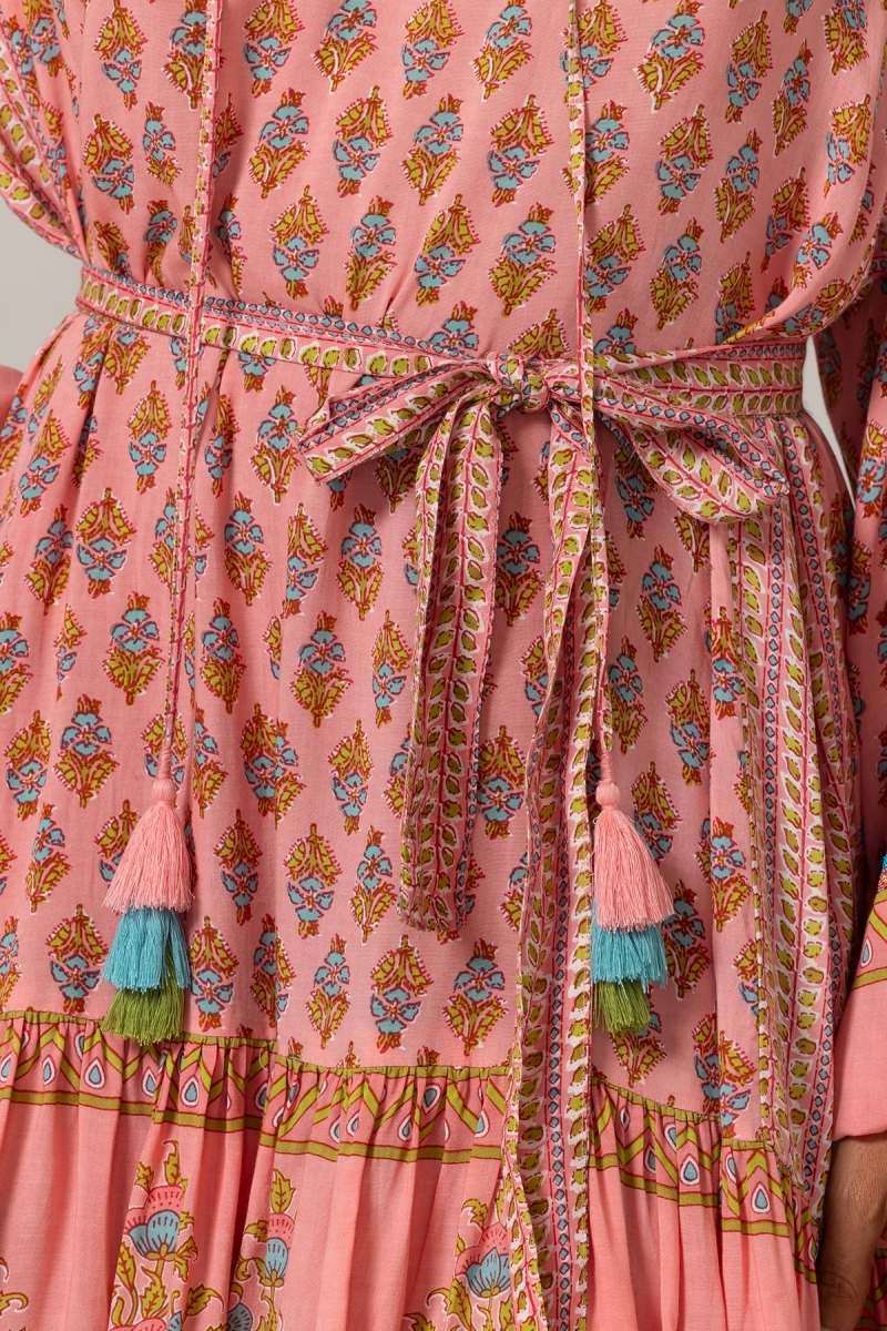 Vestido corto Kaida - Motivos florales - 100% modal - Miss June Paris - 5