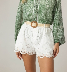 Short Selma - English Embroidery - 100% Cotton - Miss June Paris - 5