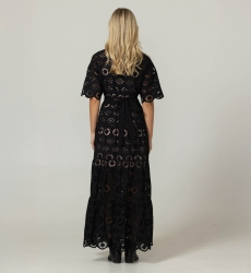 Vestido Largo Gardenia. - Bordado Inglés - 100% Algodón - Miss June Paris - 9