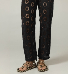 Sorbet Pants - English Embroidery - 100% Cotton - Miss June Paris - 10