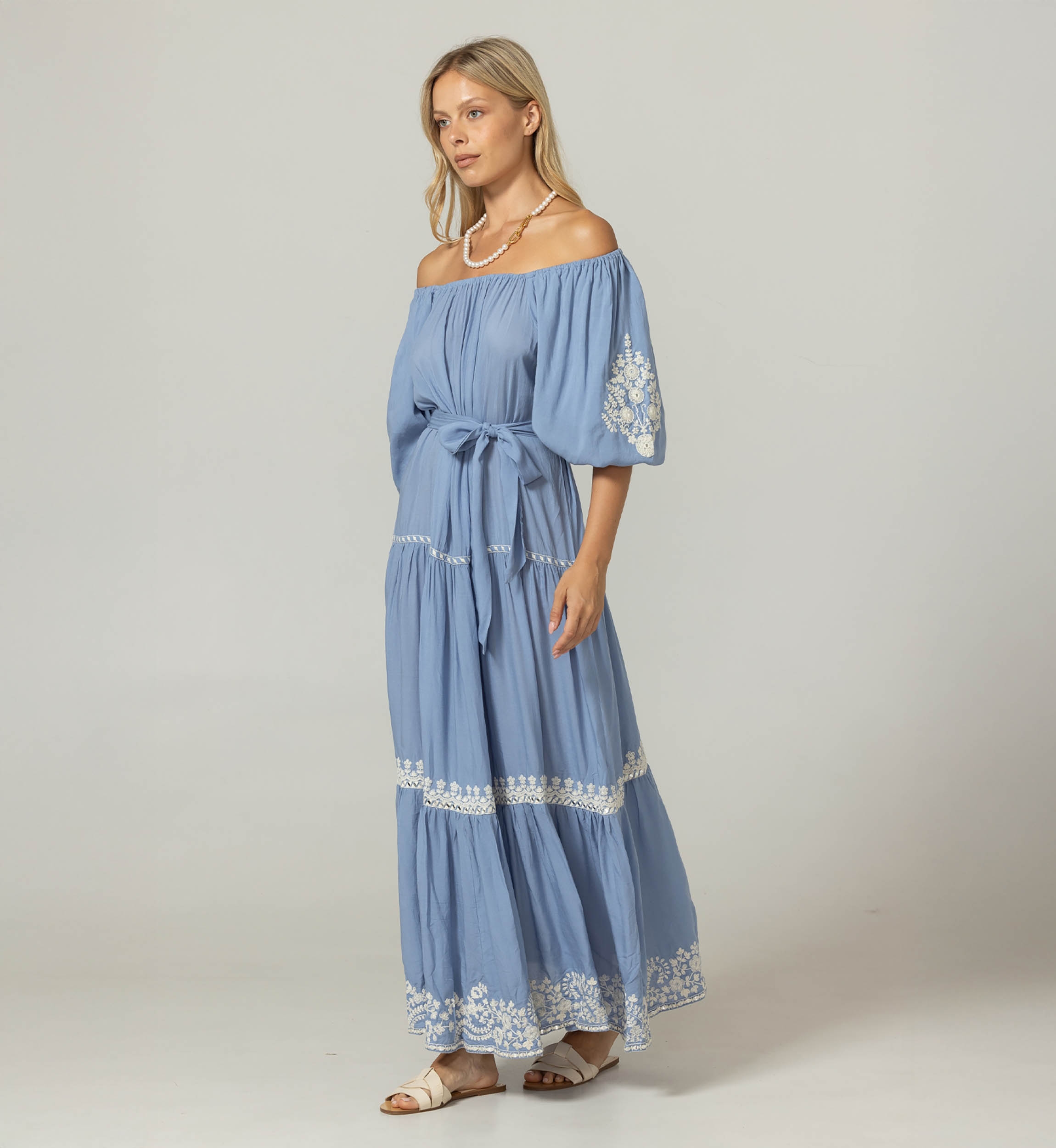 Zaya Long Dress - 100% Modal - Miss June Paris - 3