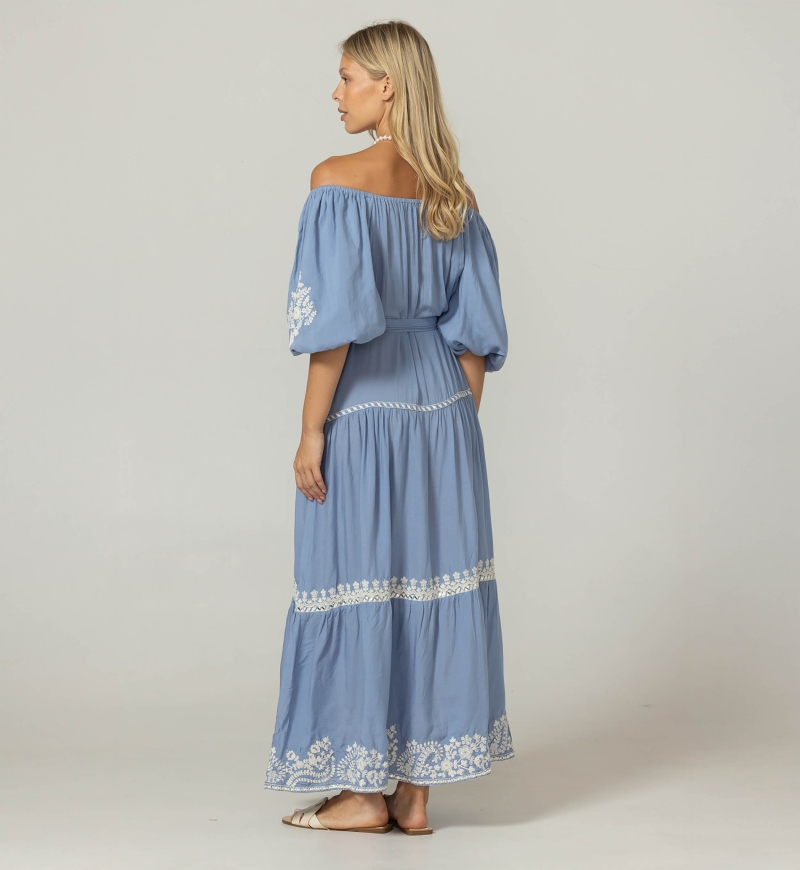 Vestido Longo Zaya - 100% Modal - Miss June Paris - 4