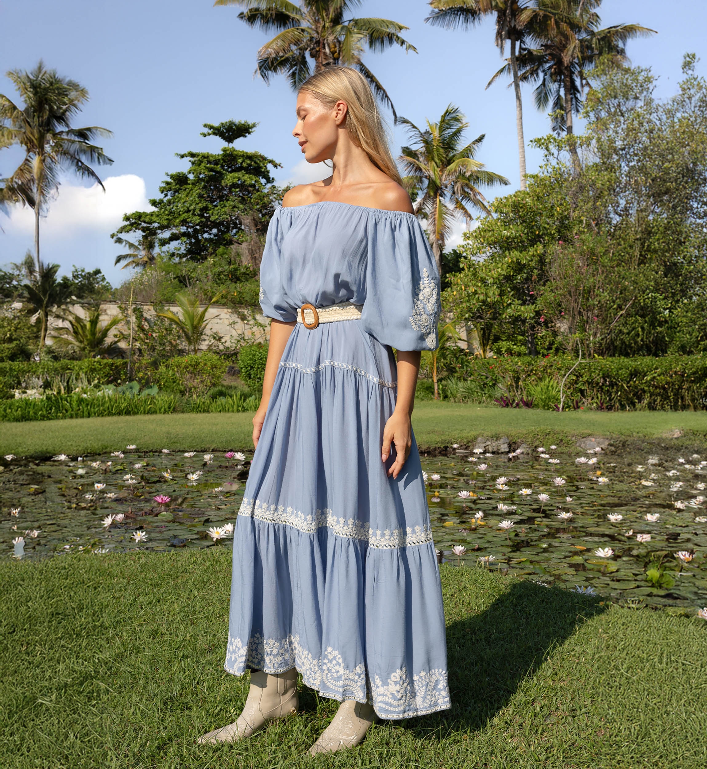 Zaya Long Dress - 100% Modal - Miss June Paris - 1