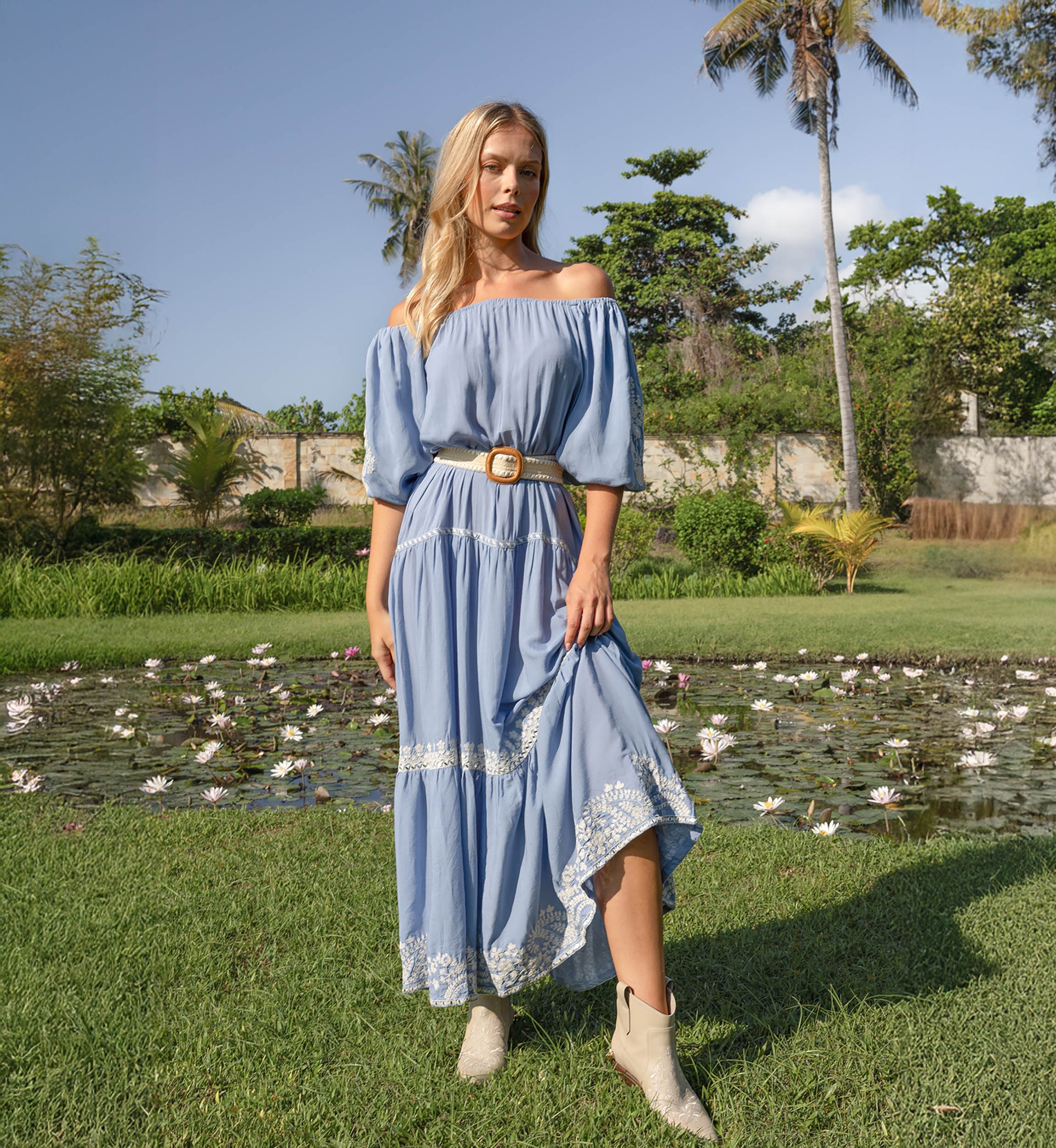 Vestido Longo Zaya - 100% Modal - Miss June Paris - 2