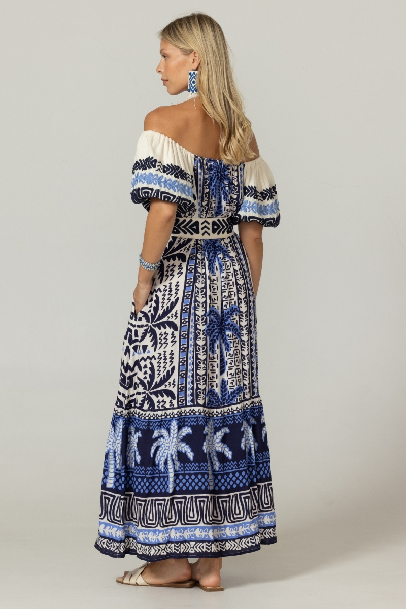 Vestido Largo Mya - 100% Rayon - Miss June Paris - 4