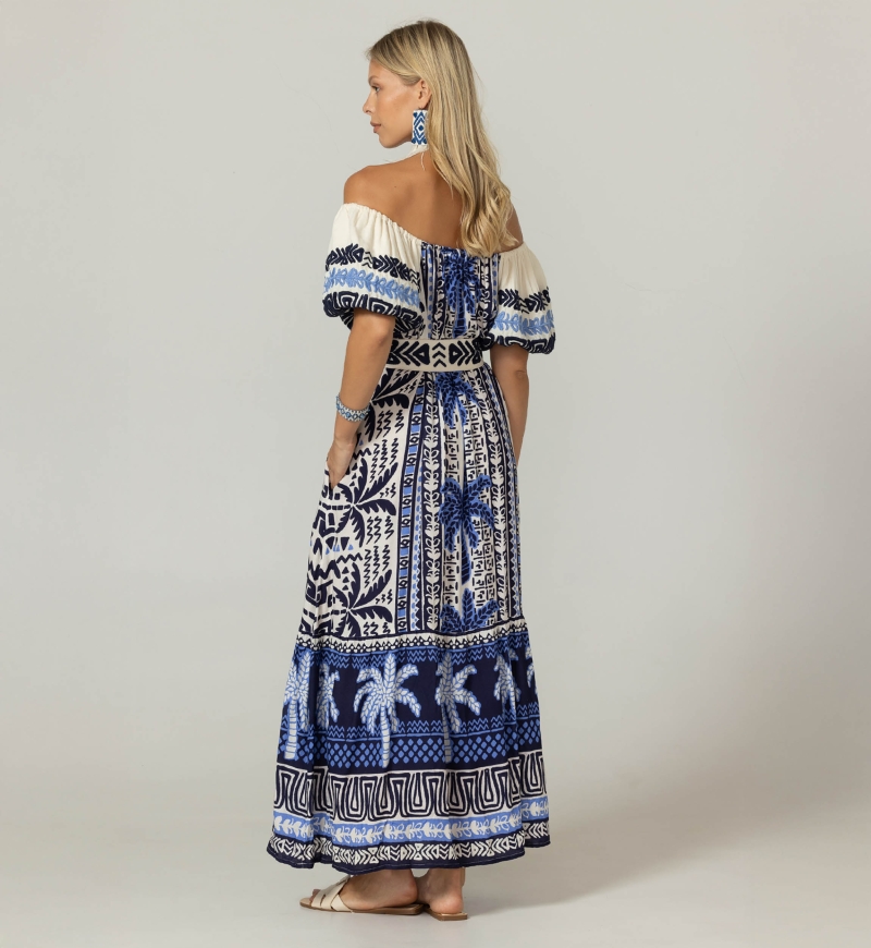 Vestido Largo Mya - 100% Rayon - Miss June Paris - 4