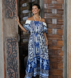 Vestido Longo Mya - 100% Rayon - Miss June Paris - 1