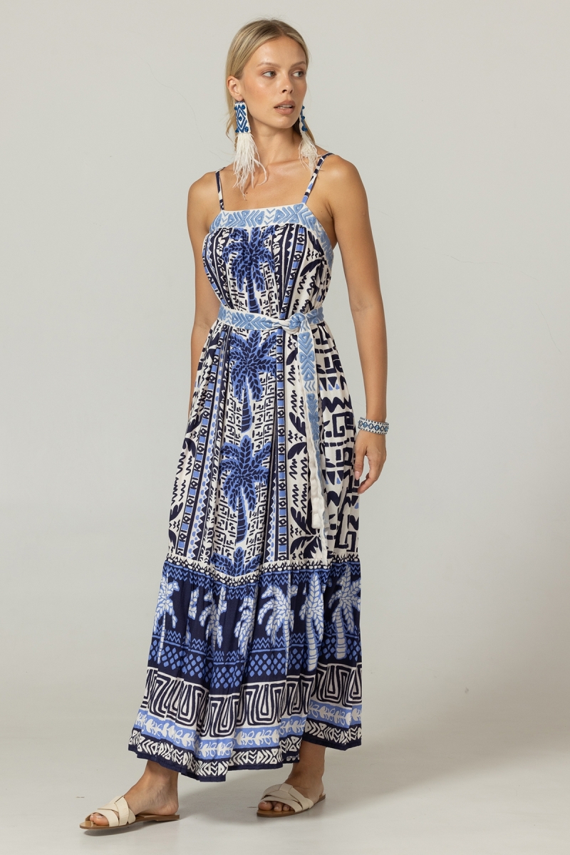 Vestido Longo Tissia - 100% Rayon - Miss June Paris - 3
