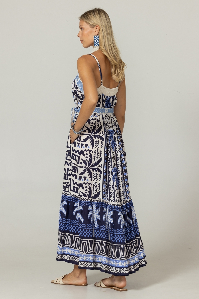 Vestido Longo Tissia - 100% Rayon - Miss June Paris - 4