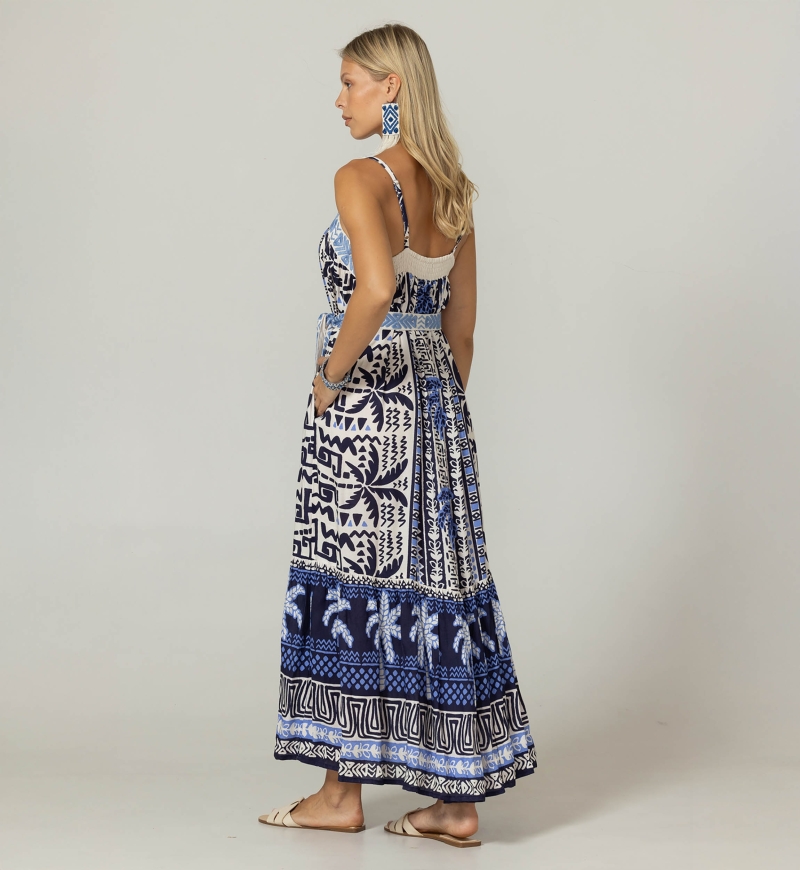 Tissia Long Dress - 100% Rayon - Miss June Paris - 4