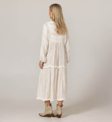 Bree Long Dress -  Viscose and Metallic Polyester - Miss June Paris - 4