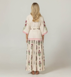 Gilda Long Dress - 100% Cotton - Miss June Paris - 4