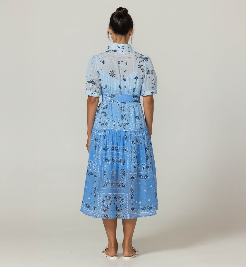 Vestido Longo Selena - 100% Voile de Algodão com Renda - Miss June Paris - 4