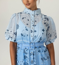 Selena Long Dress - 100% Cotton Voile with Lace - Miss June Paris - 5