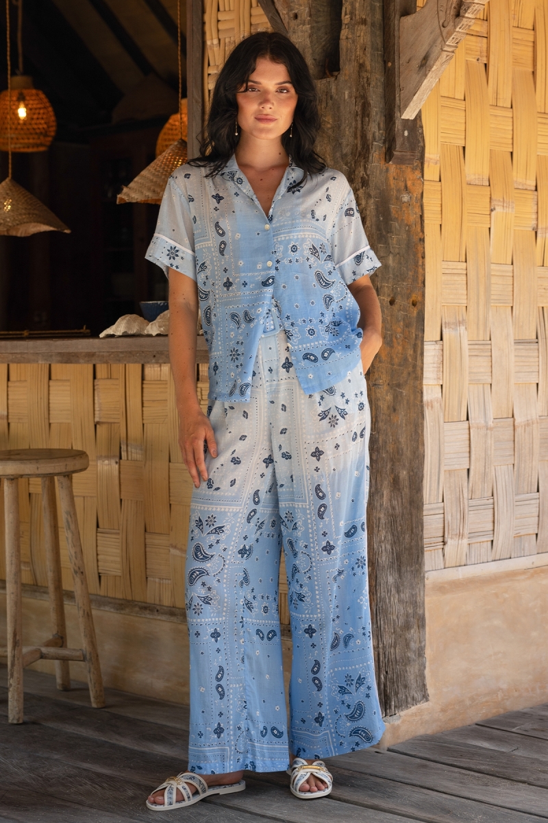 Camisa India -  100% Voile de Algodão com Renda - Miss June Paris - 1