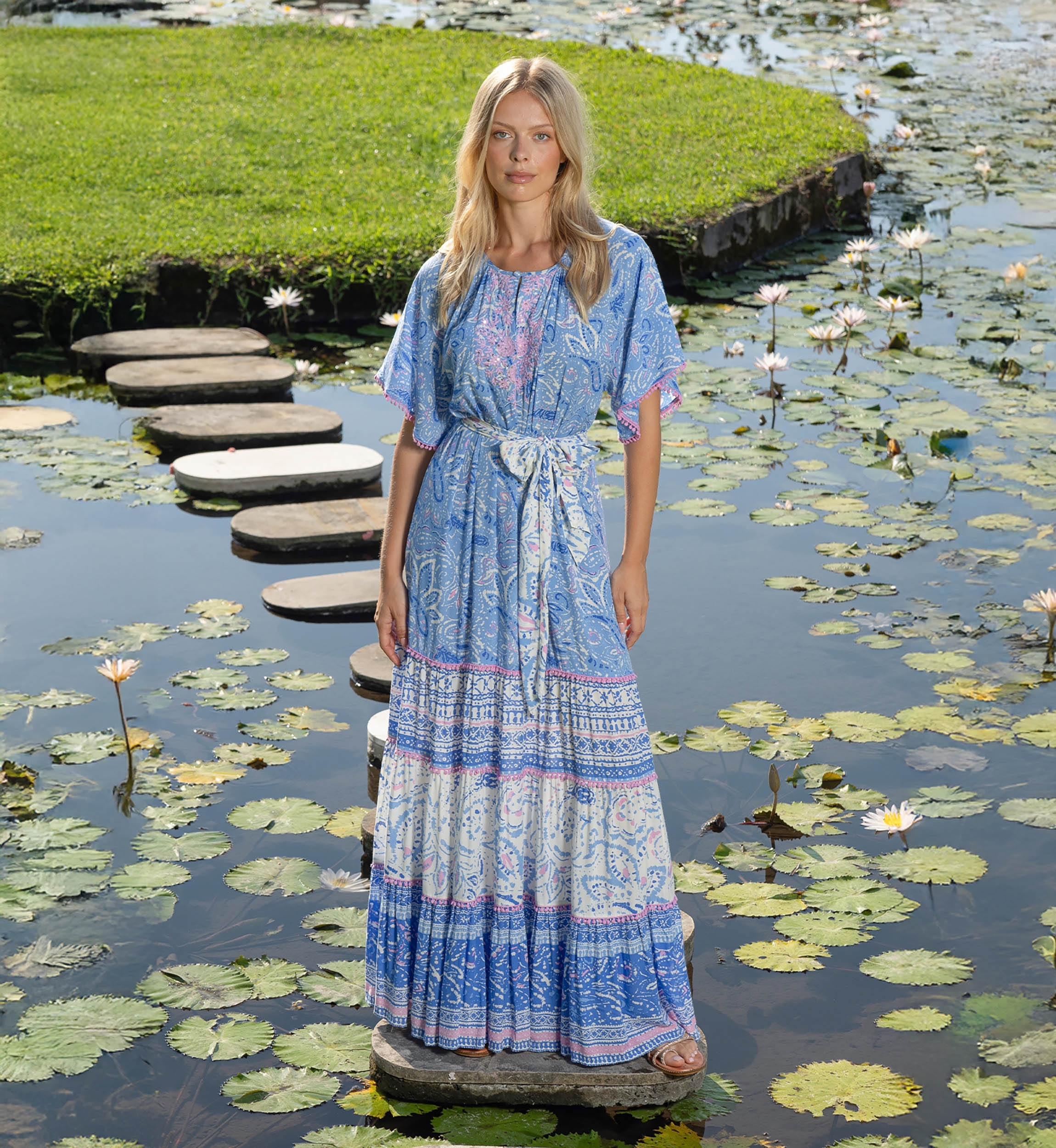 Kaira Long Dress - 100% modal - Miss June Paris - 1