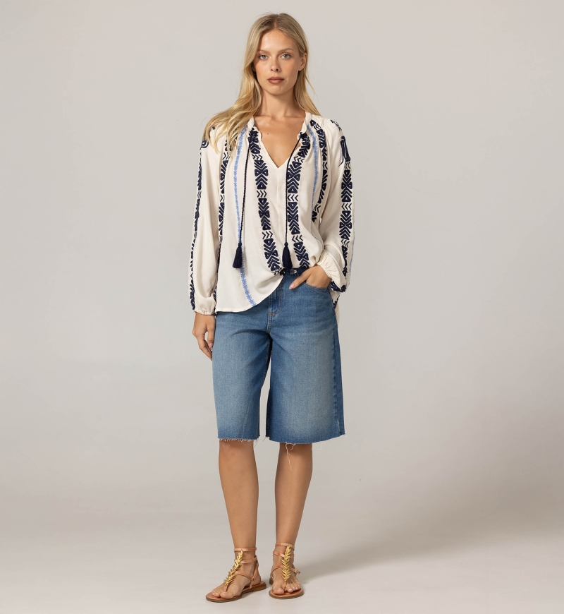 Blusa Flore - 100% Crêpe Rayón - Miss June Paris - 3