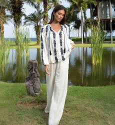 Blusa Flore - 100% Crêpe Rayón - Miss June Paris - 1