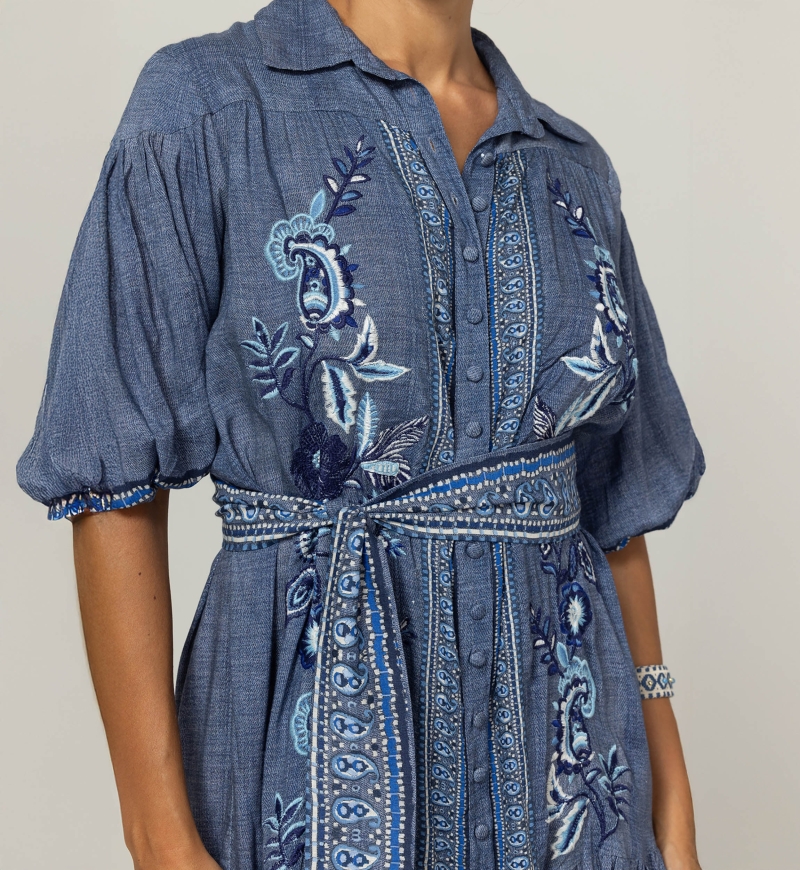 Vestido Curto Olbia - 100% Viscose - Miss June Paris - 5