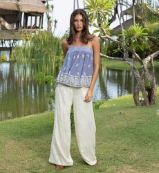 Calça Tara - 100% Viscose - Miss June Paris - 2