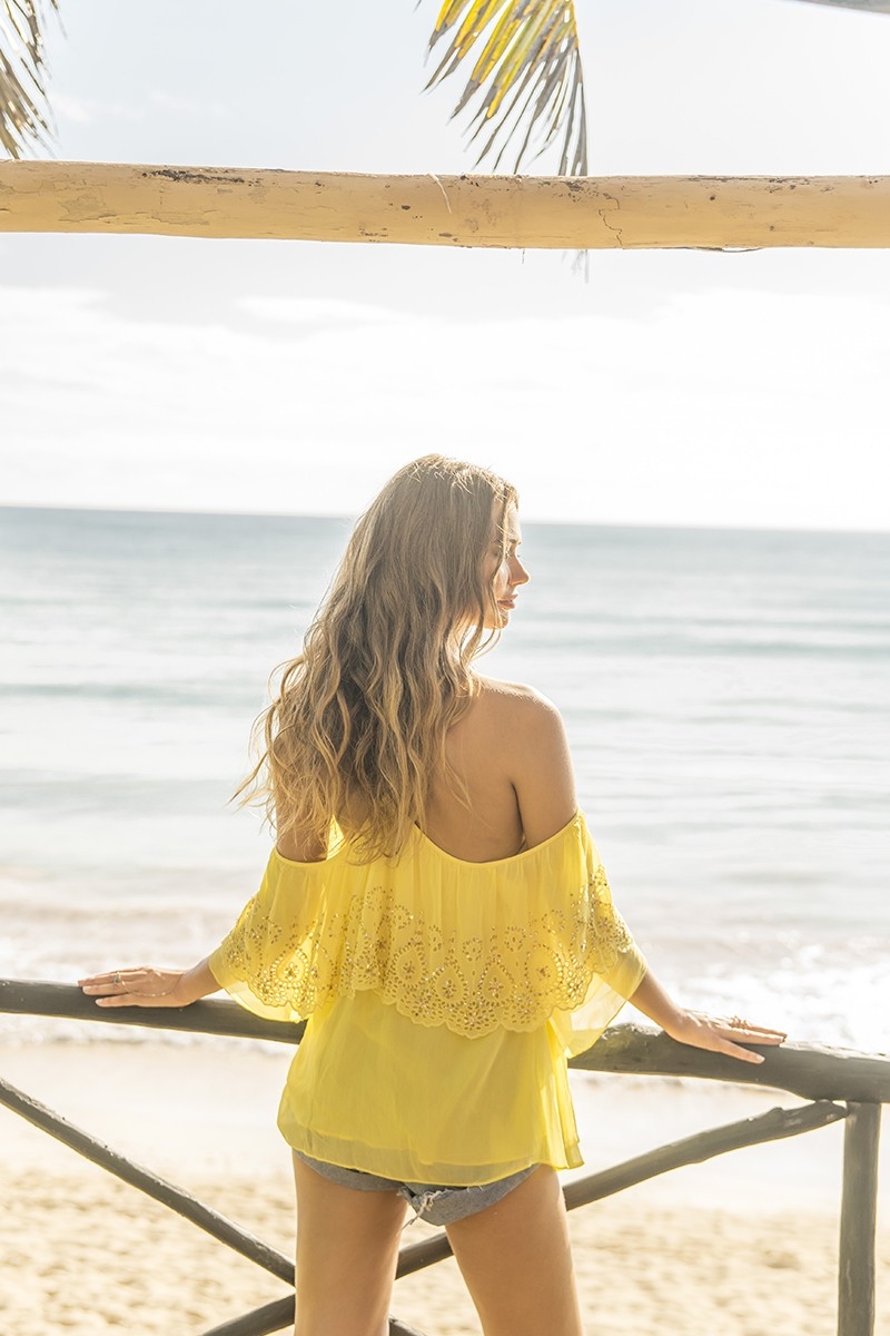 Top VENTURA – Manga corta – Boho Chic – Miss June Paris – 3