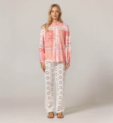 Camisa Gianna - Motivos florales delicados - 100% viscosa - Miss June Paris - 3