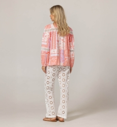 Camisa Gianna - Motivos florales delicados - 100% viscosa - Miss June Paris - 4