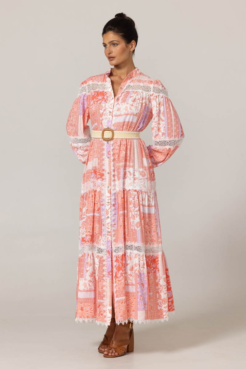 Vestido longo Gwen - Padrão floral - 100% viscose - 3