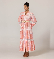 Vestido largo Gwen - Estampado floral - 100% viscosa - 3