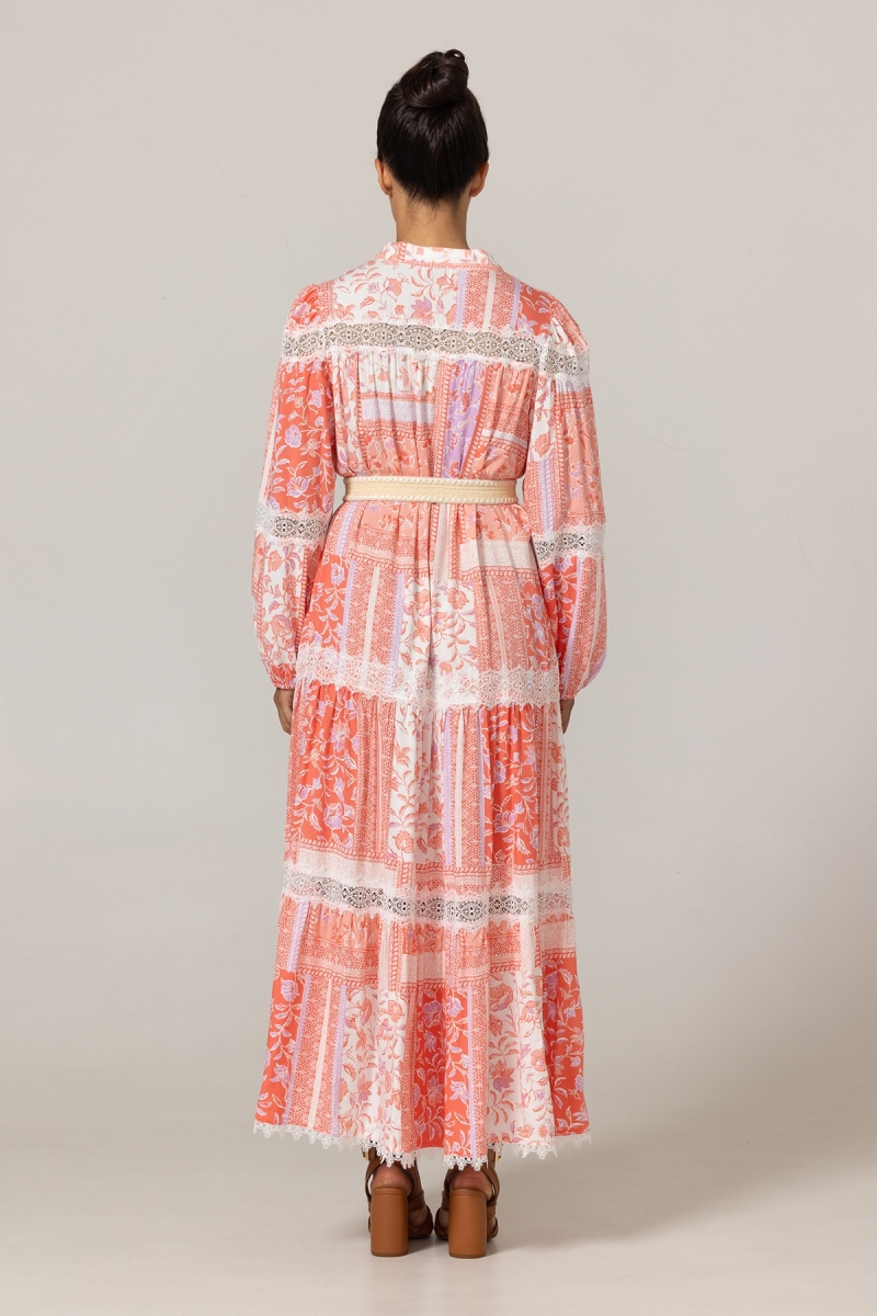 Vestido longo Gwen - Padrão floral - 100% viscose - 4