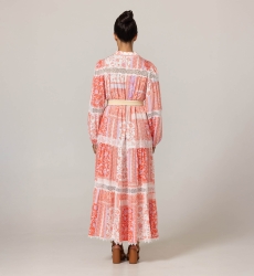 Gwen Long Dress - Floral Patterns - 100% Viscose - 4