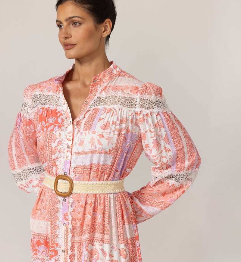 Vestido largo Gwen - Estampado floral - 100% viscosa - 5