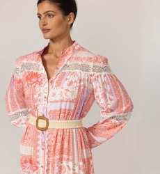 Gwen Long Dress - Floral Patterns - 100% Viscose - 5