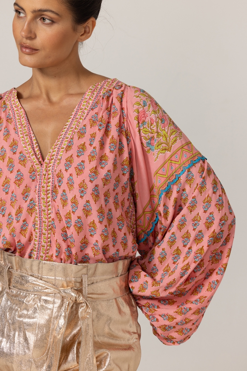 Blusa Karis - Padrão Floral - 100% Modal - Miss June Paris - 5