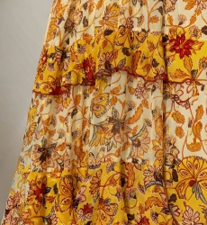 Pippa Long Dress - Floral Patterns - Adjustable Straps - Miss June Paris - 5
