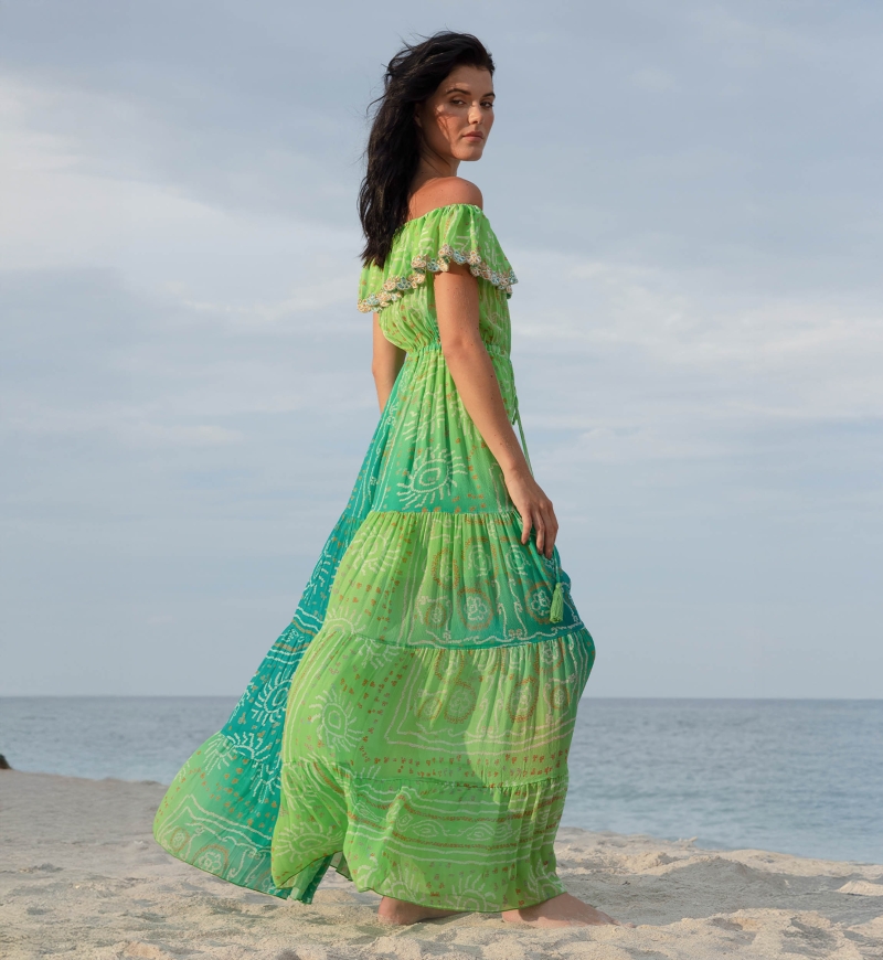 Vestido Largo Talya - 100% Rayón - Miss June Paris - 7