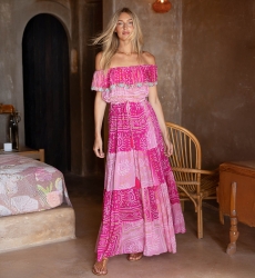 Long Dress Talya - 100% Rayon - Miss June Paris - 1